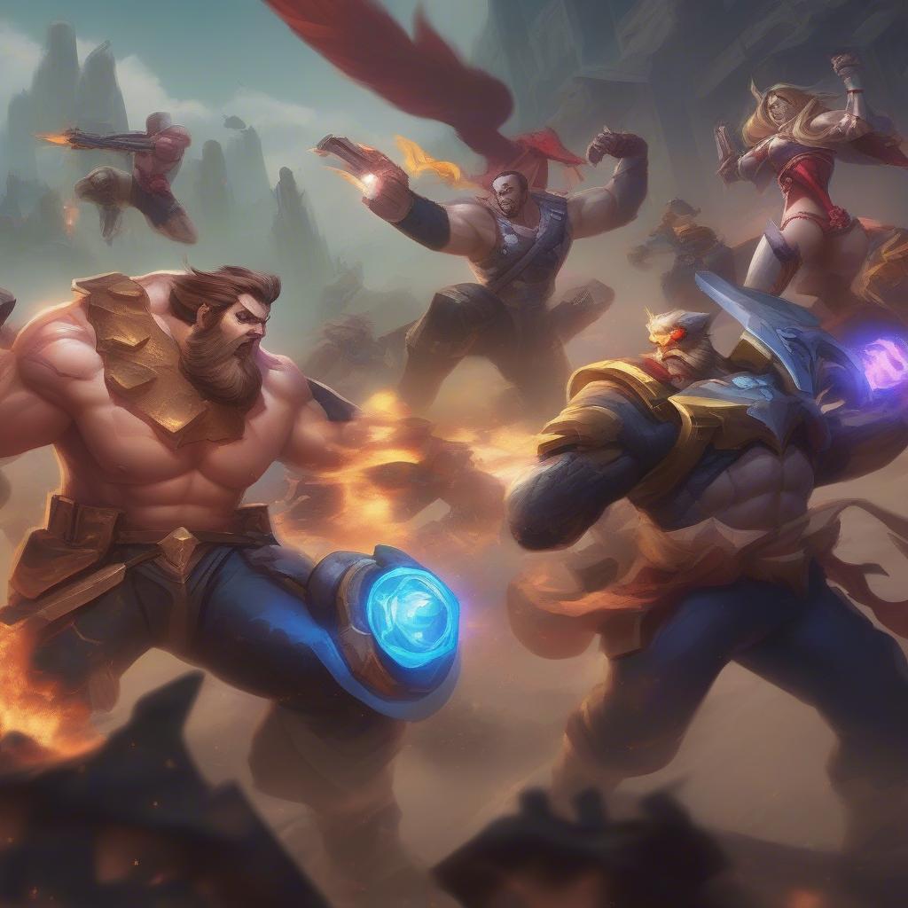 Đường top trong game MOBA thường là nơi các tướng đấu sĩ và chống chịu tỏa sáng.