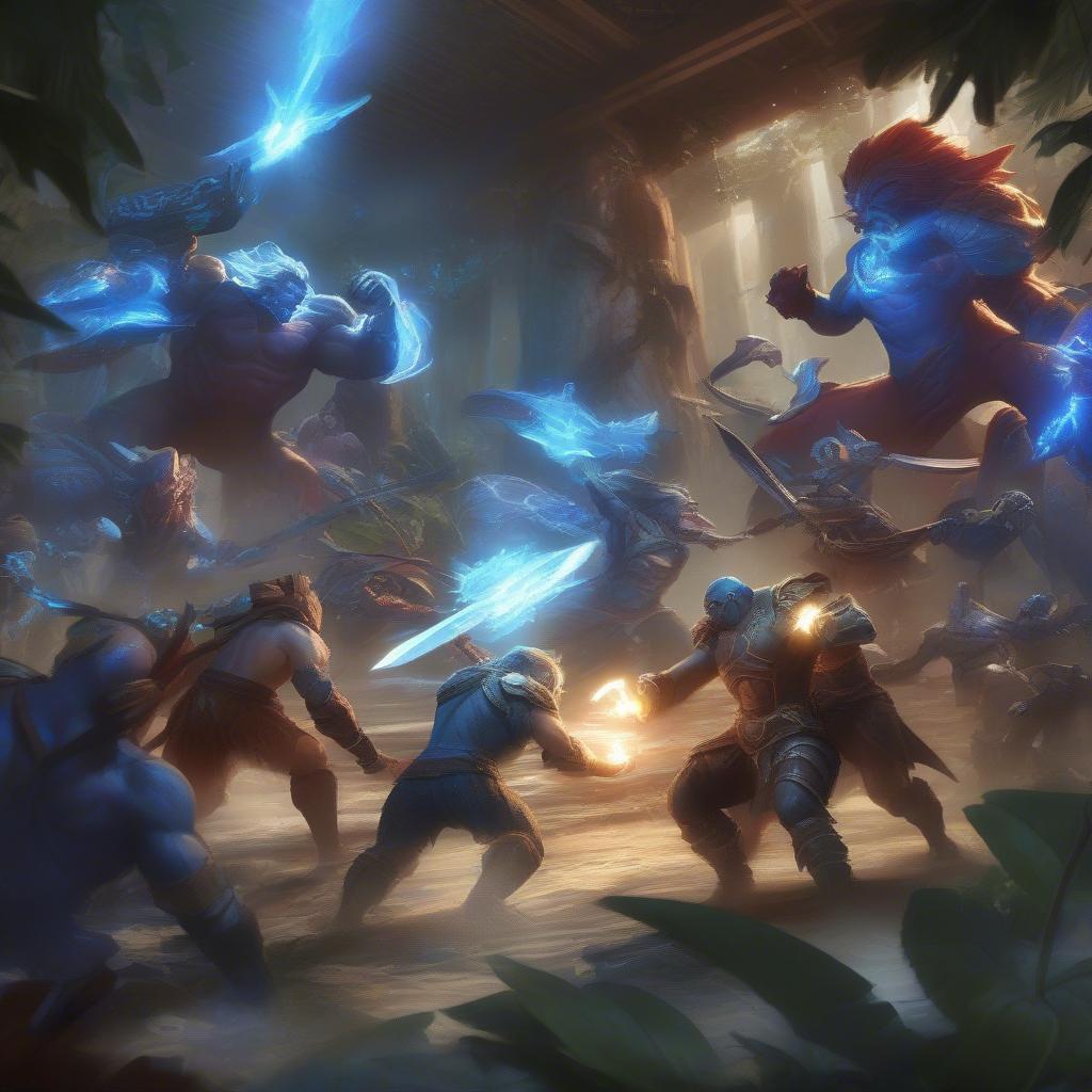 Các cuộc giao tranh diễn ra kịch liệt xung quanh khu vực bùa xanh.