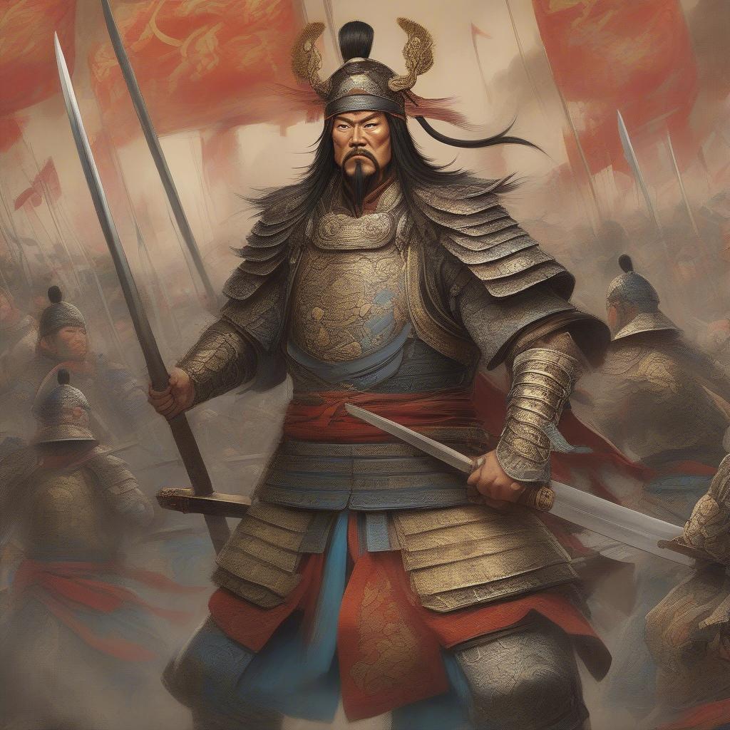 Hạ Hầu Đôn uy dũng trên chiến trường, thể hiện sự trung thành tuyệt đối với Tào Tháo