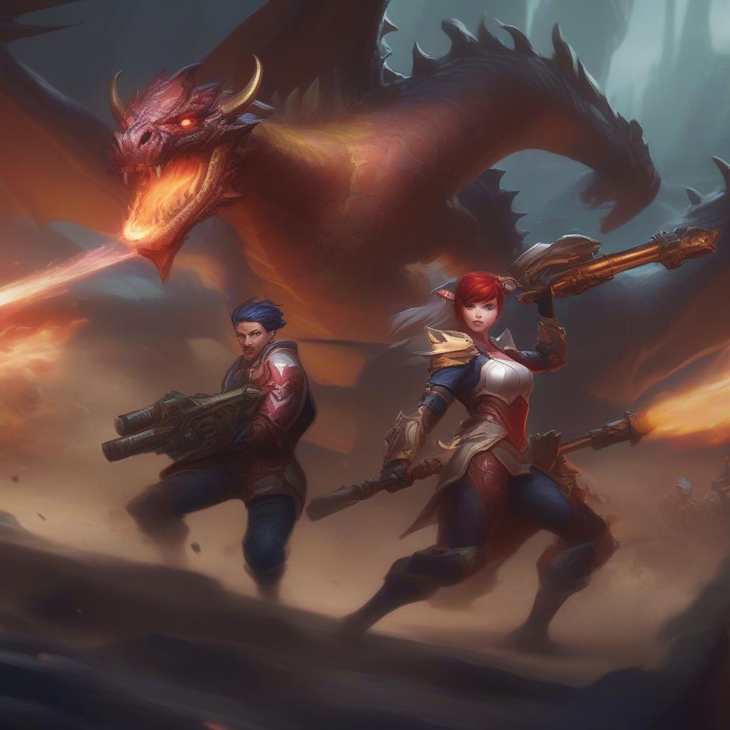 Xạ thủ và hỗ trợ ở đường rồng