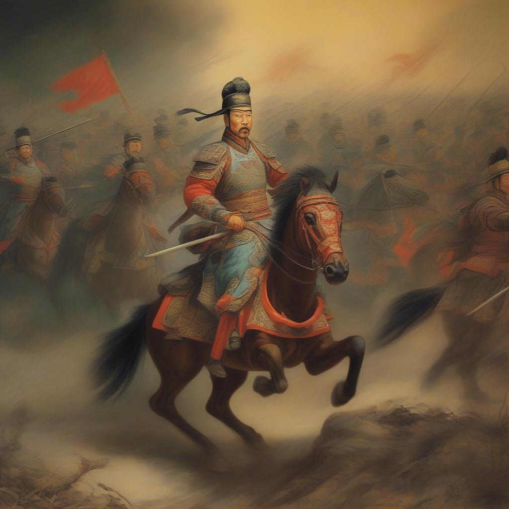 Cao Thuận chỉ huy Hãm Trận doanh tấn công