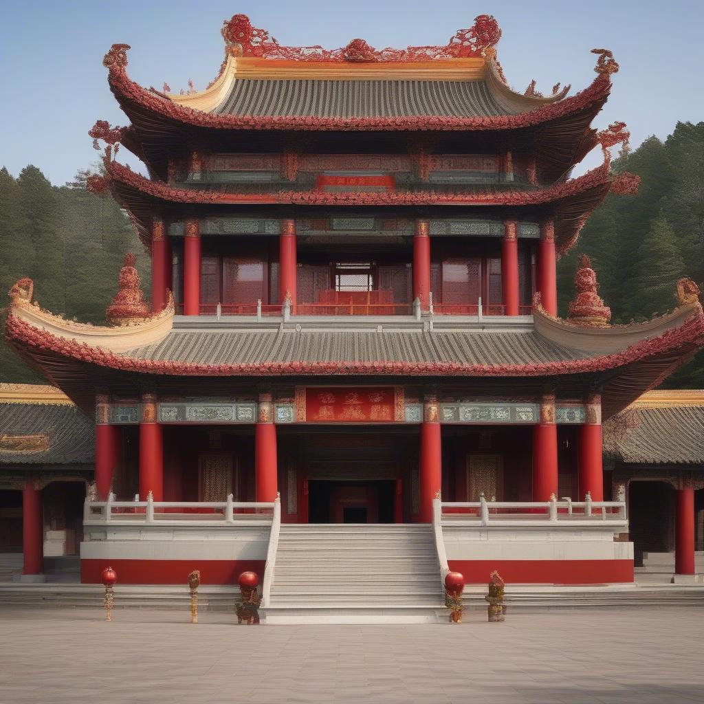 đền thờ lưu bị nơi tưởng nhớ vị minh quân