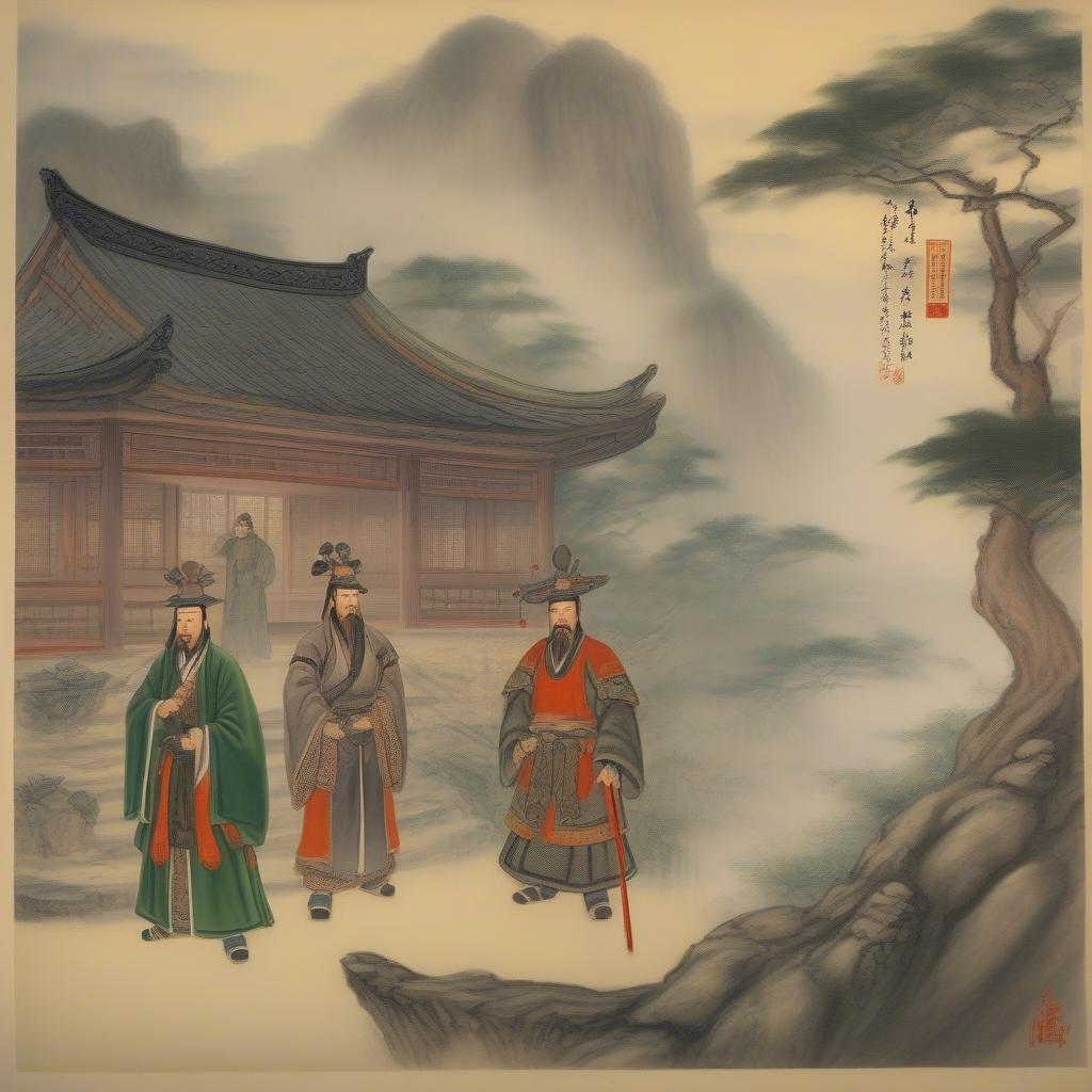 gia-cát-lượng-lưu-bị-tam-cố-thảo-lư