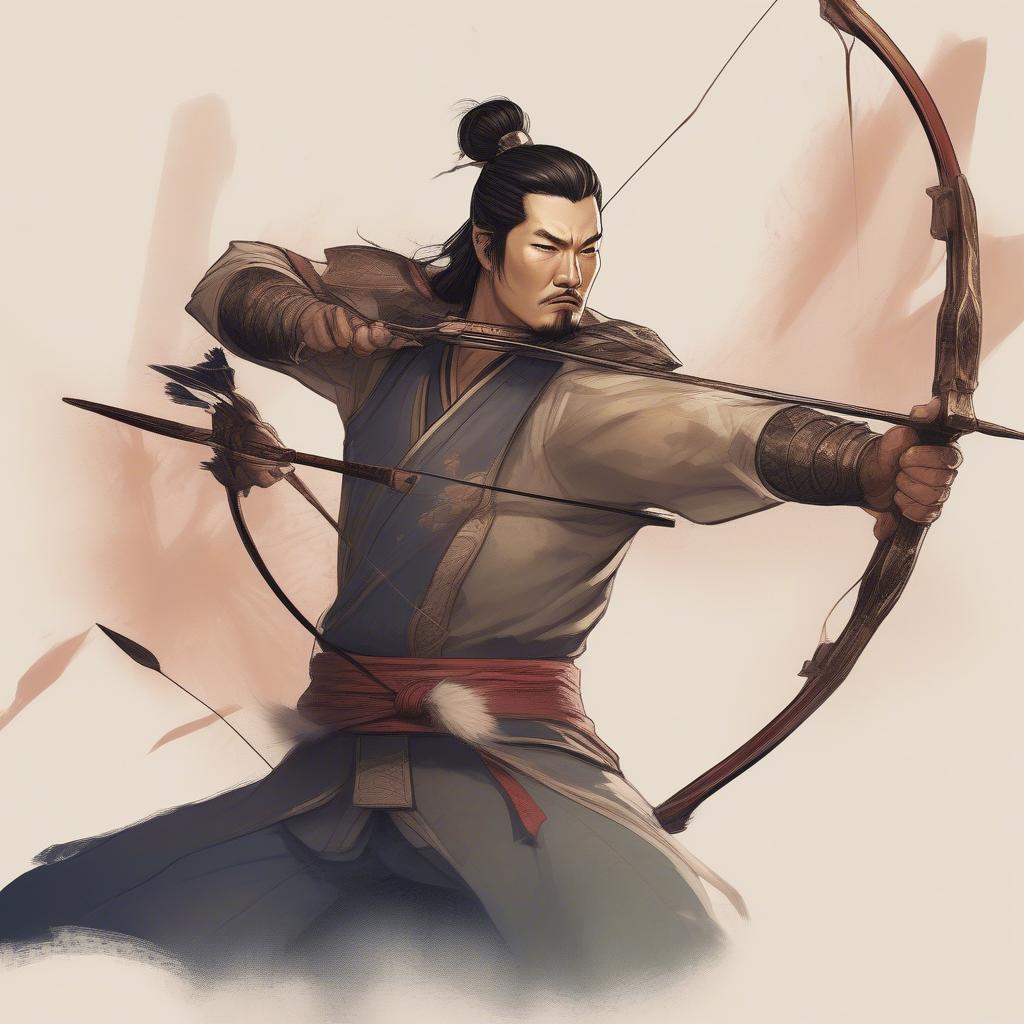 Hình ảnh Hàn Đương trong tựa game Tam Quốc