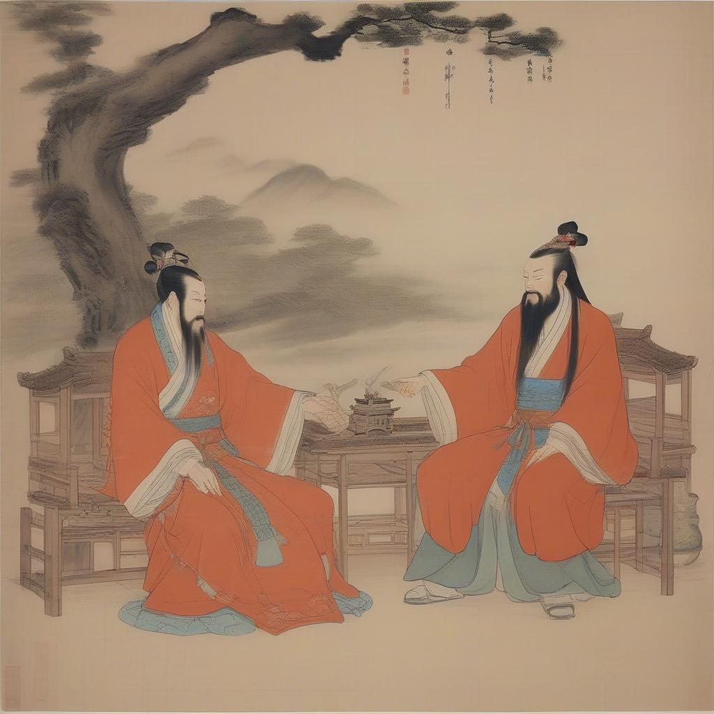 Lỗ Túc và Chu Du bên nhau như tri kỷ