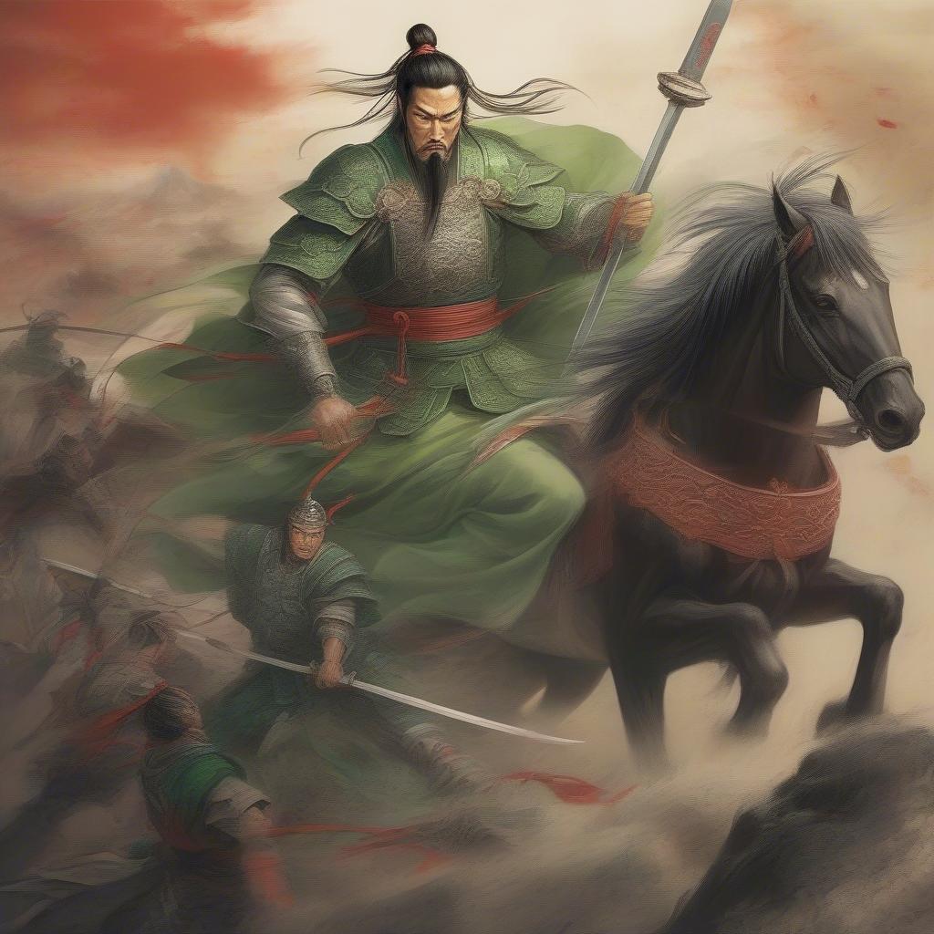 lưu bị quyết tâm báo thù cho quan vũ