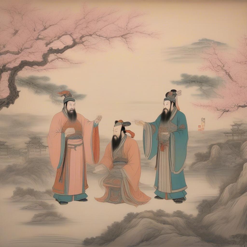 lưu bị quan vũ trương phi kết nghĩa vườn đào