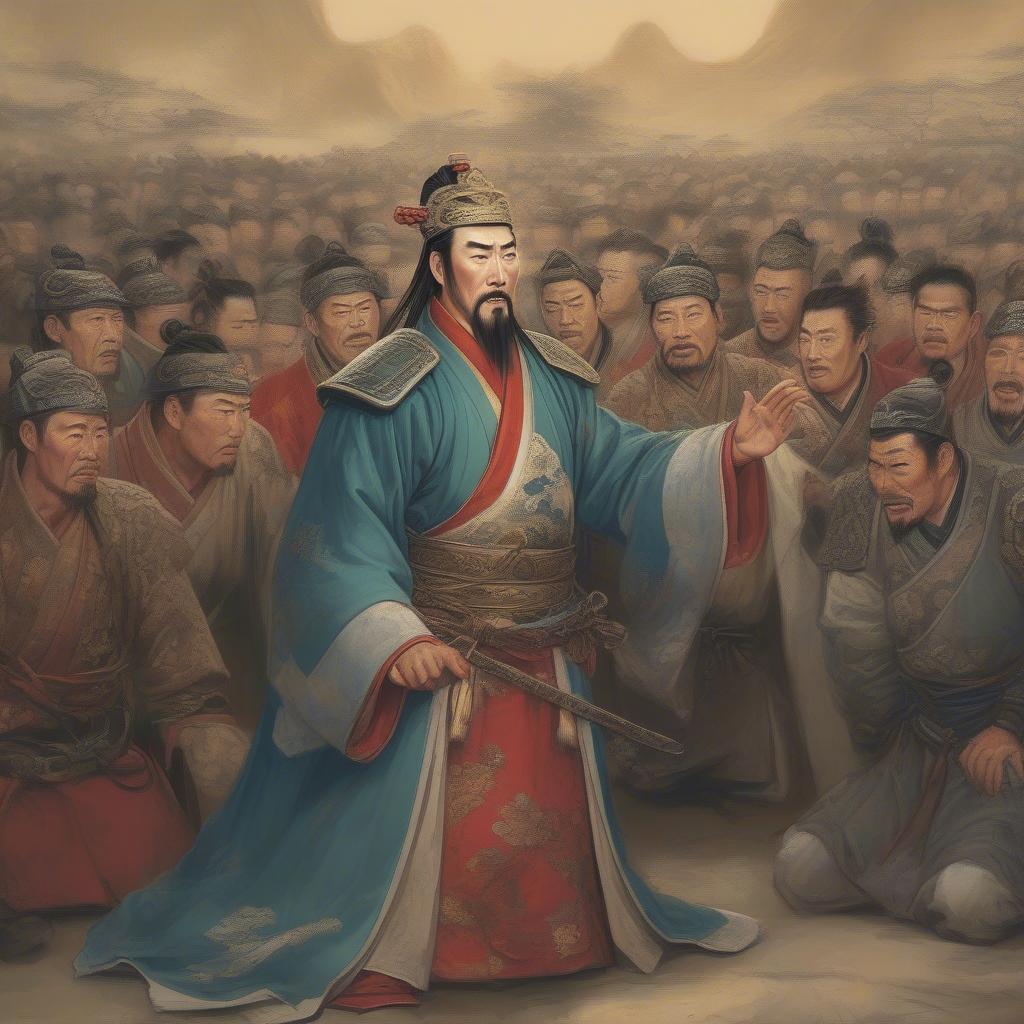 Lưu Bị khóc thuê lấy lòng dân chúng thời Tam Quốc