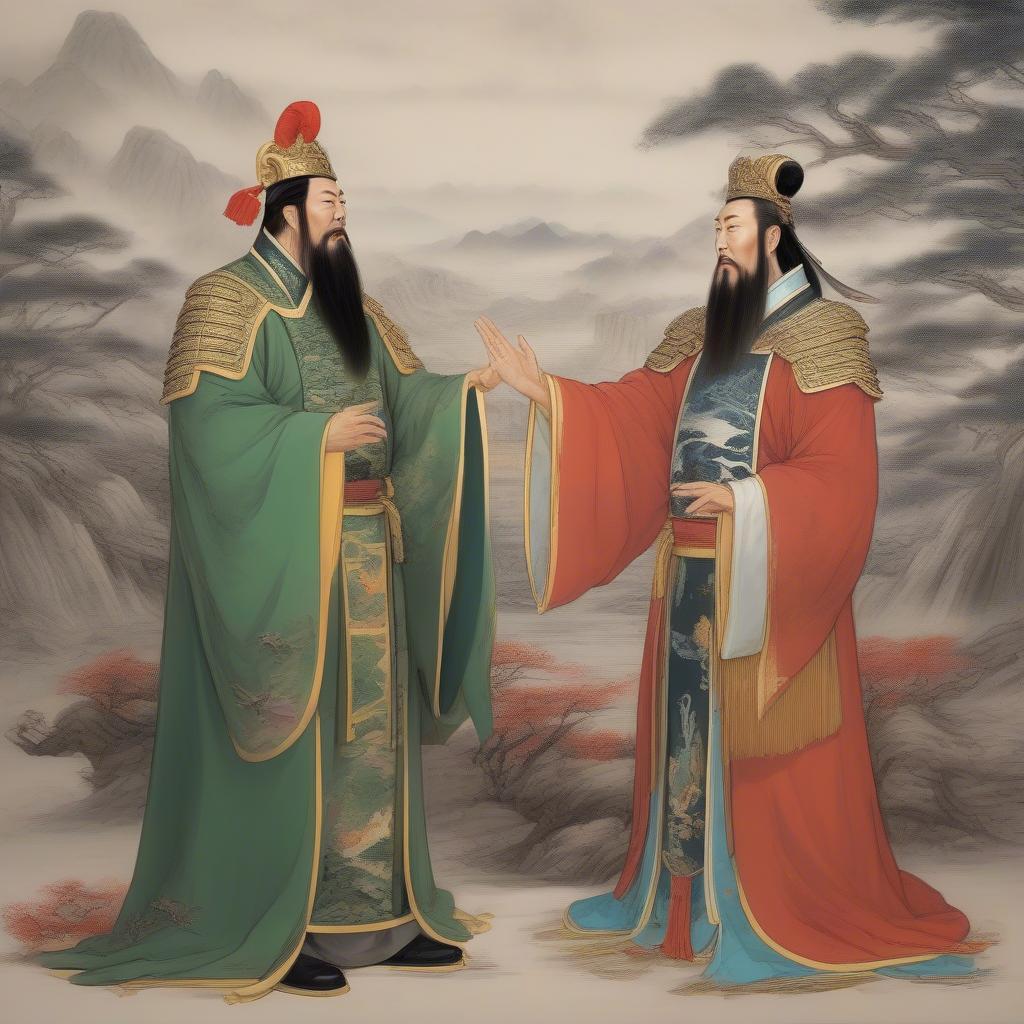 lưu bị quan vũ trương phi kết nghĩa thể hiện sự tôn trọng đạo nghĩa