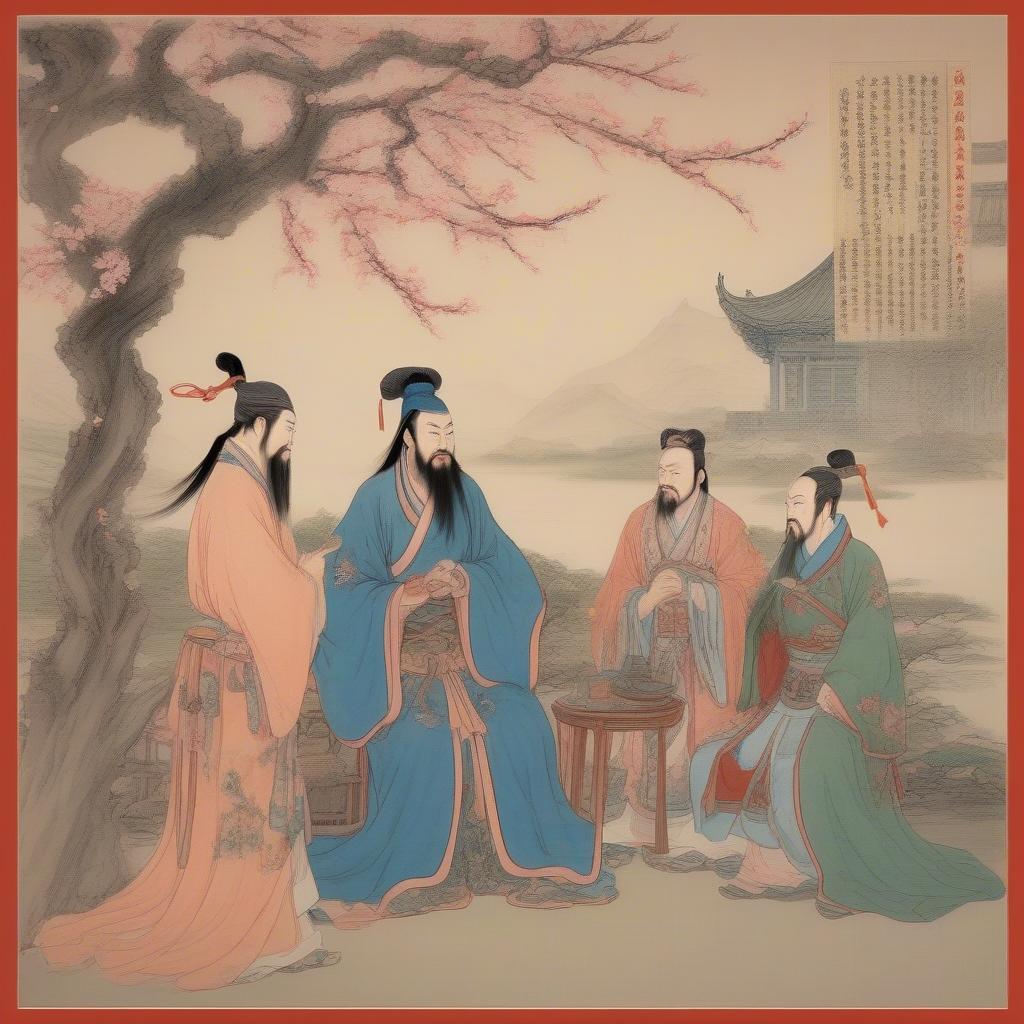 lưu bị quan vũ trương phi kết nghĩa vườn đào