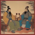 luu-bi-va-tao-thao-cung-ngoi-uong-ruou-thao-luan-ve-anh-hung