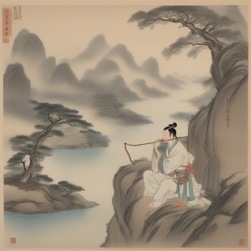 Mục Thuận trầm tư ngắm cảnh