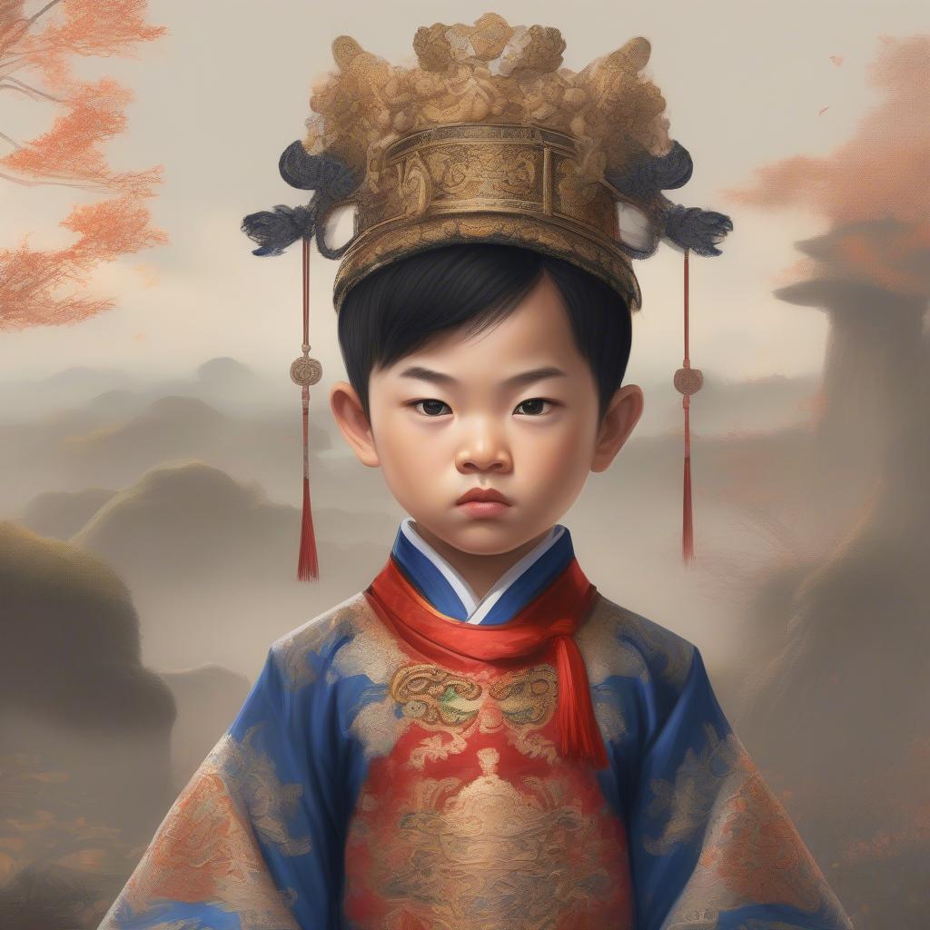 Ton Lượng thời niên thiếu, một vị vua trẻ tuổi sinh ra trong hoàng tộc Đông Ngô