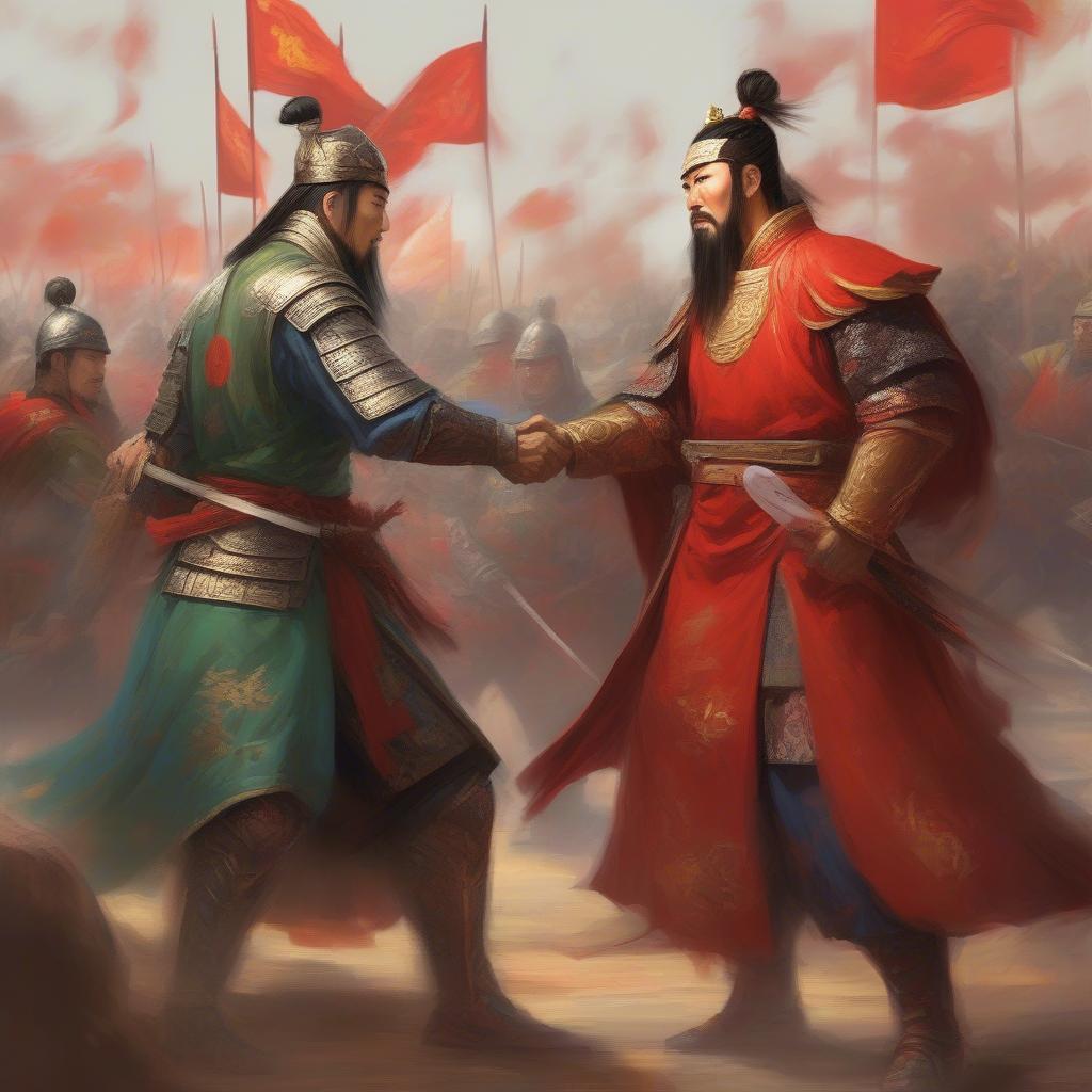 Tôn Quyền liên minh với Lưu Bị trong trận Xích Bích, một quyết định chiến lược quan trọng