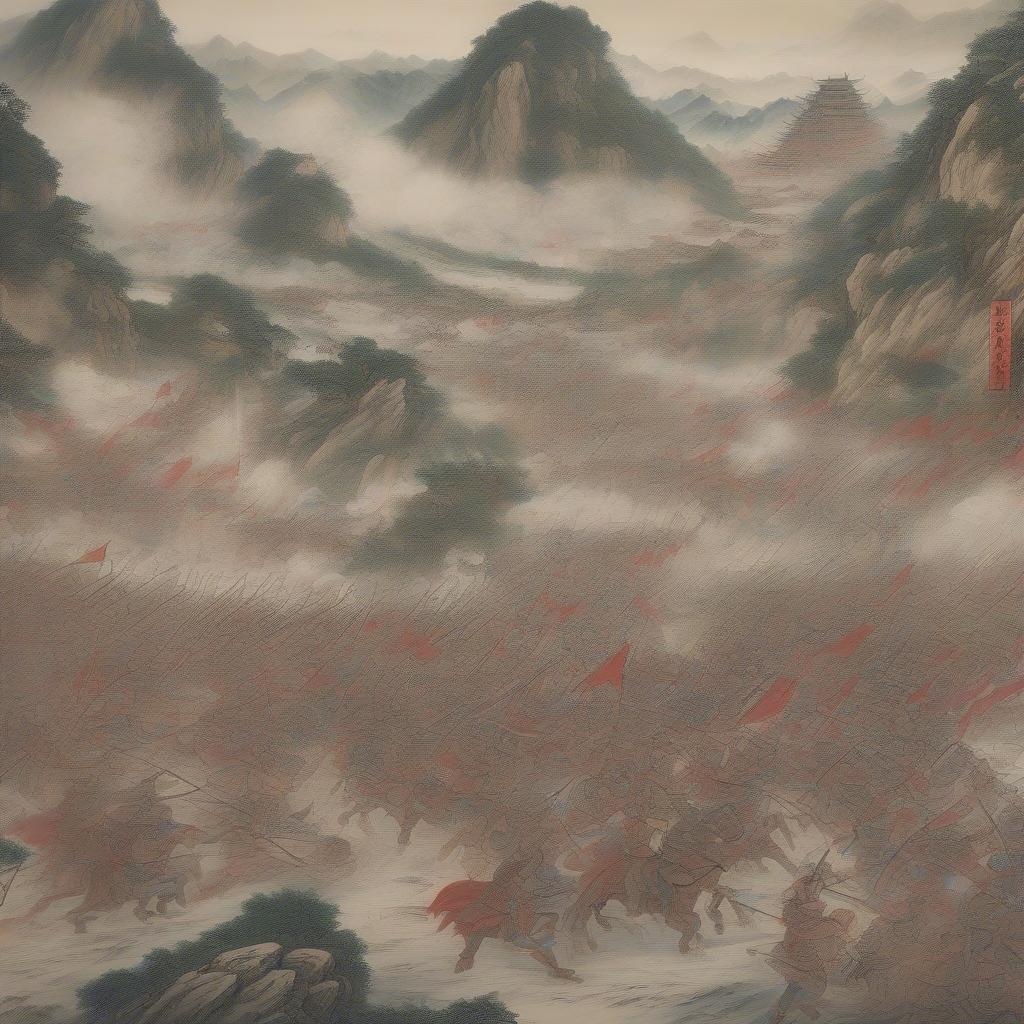 tôn sách đánh bại nghiêm bạch hổ trong trận chiến