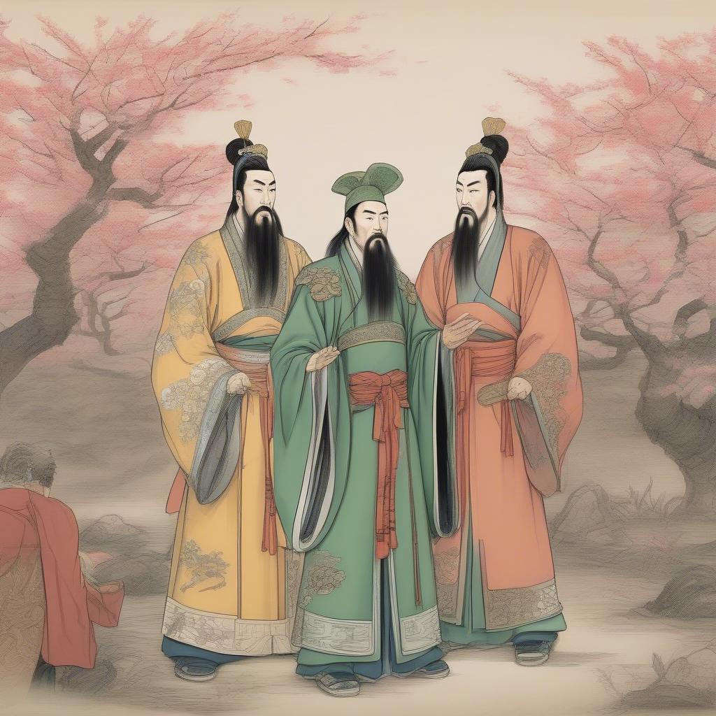 truong phi va luu bi ket nghia vuon dao