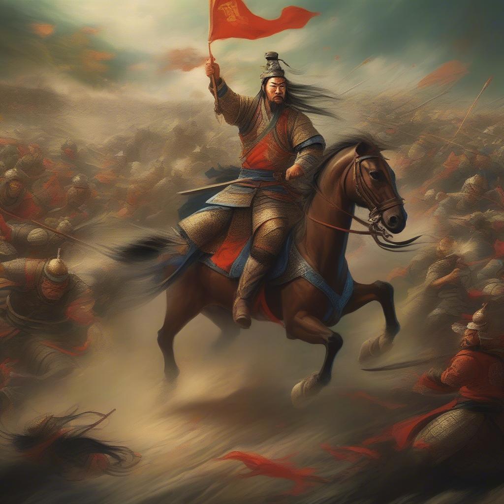 Từ Hoảng dũng mãnh giao chiến cùng quân Quan Vũ tại trận Phàn Thành