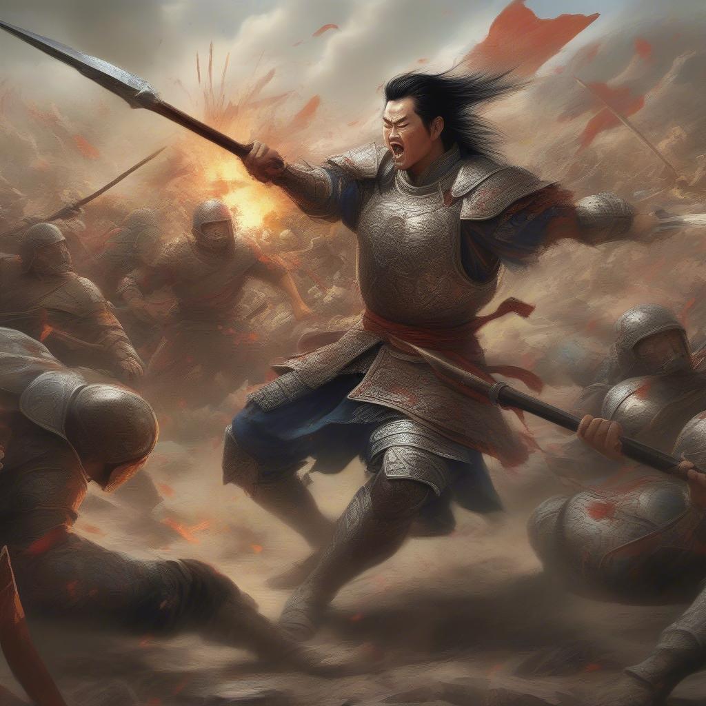 van-sinh-dũng-cảm-chiến-đấu-trong-một-trận-đánh-ác-liệt