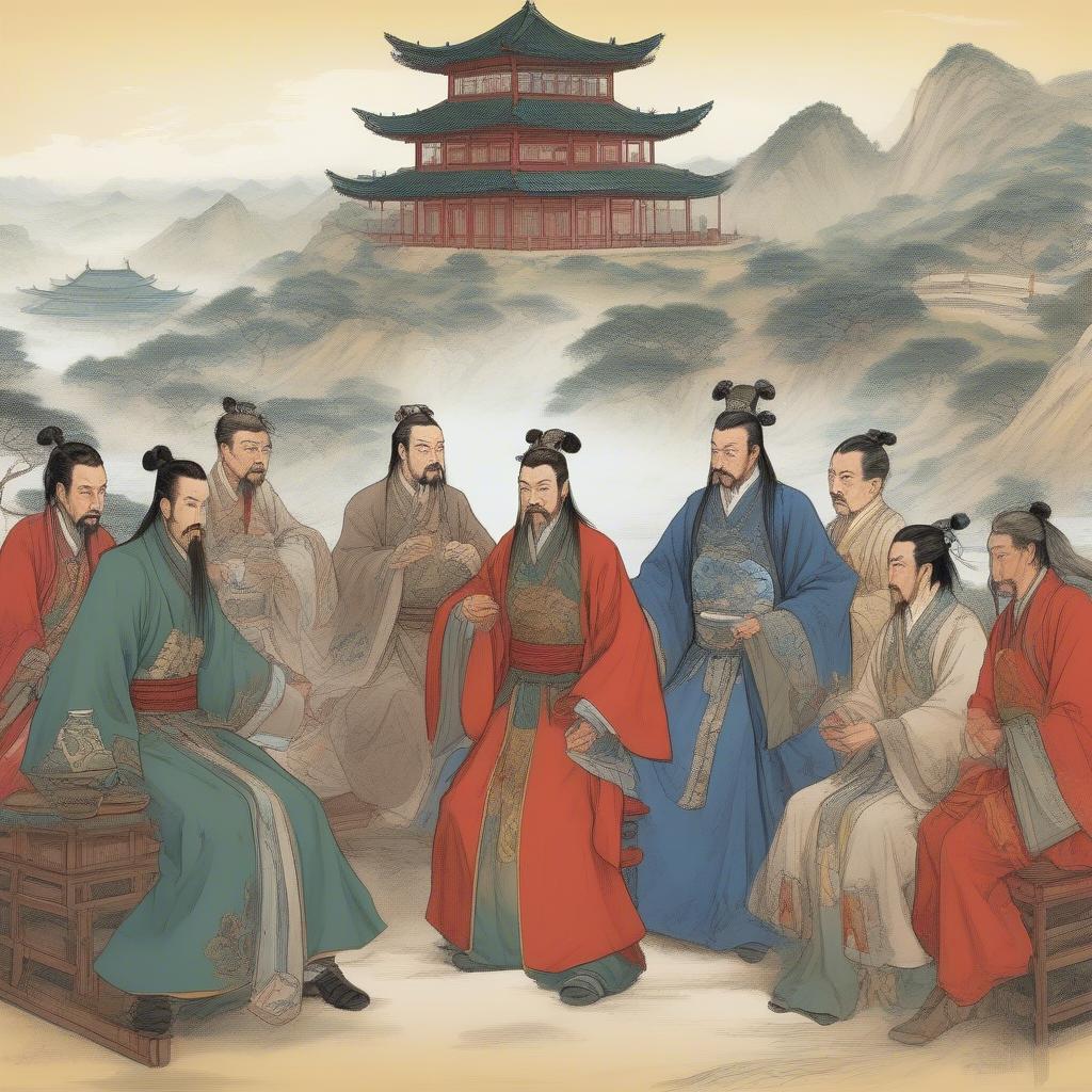 Lưu Bị và các quân sư tài ba của mình, cùng nhau xây dựng nên thế lực Thục Hán